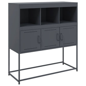 vidaXL Sideboard Anthracite 100.5x39x107 cm Cold-rolled Steel