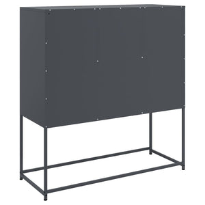 vidaXL Sideboard Anthracite 100.5x39x107 cm Cold-rolled Steel