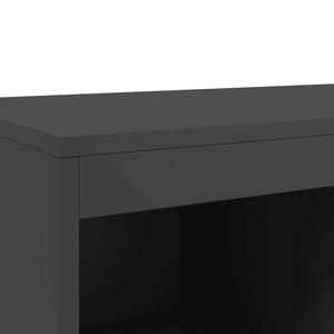 vidaXL Highboard Black 68.5x39x111.5 cm Cold-rolled Steel