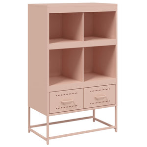 vidaXL Highboard Pink 68.5x39x111.5 cm Cold-rolled Steel