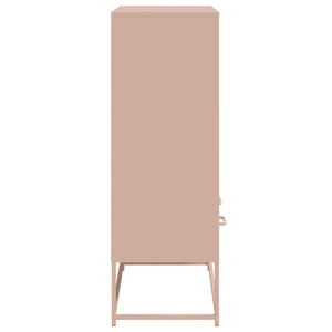 vidaXL Highboard Pink 68.5x39x111.5 cm Cold-rolled Steel