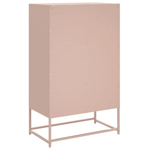 vidaXL Highboard Pink 68.5x39x111.5 cm Cold-rolled Steel