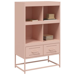 vidaXL Highboard Pink 68.5x39x111.5 cm Cold-rolled Steel