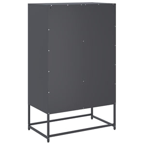 vidaXL Highboard Anthracite 68.5x39x111.5 cm Steel