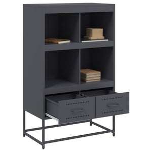 vidaXL Highboard Anthracite 68.5x39x111.5 cm Steel