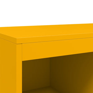 vidaXL Highboard Mustard Yellow 68.5x39x111.5 cm Cold-rolled Steel