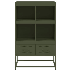 vidaXL Highboard Olive Green 68.5x39 x111.5 cm Steel