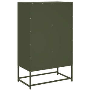 vidaXL Highboard Olive Green 68.5x39 x111.5 cm Steel