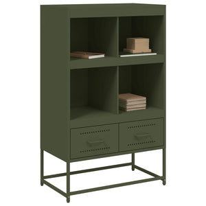 vidaXL Highboard Olive Green 68.5x39 x111.5 cm Steel