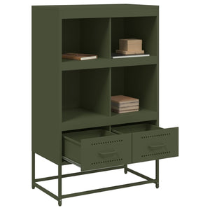 vidaXL Highboard Olive Green 68.5x39 x111.5 cm Steel