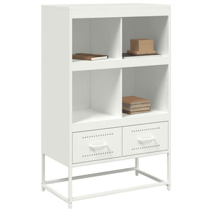 vidaXL Highboard White 68.5x39x111.5 cm Cold-rolled Steel