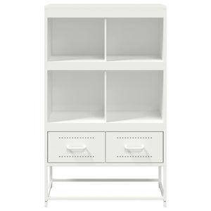 vidaXL Highboard White 68.5x39x111.5 cm Cold-rolled Steel