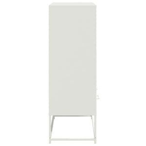 vidaXL Highboard White 68.5x39x111.5 cm Cold-rolled Steel