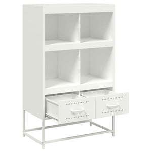 vidaXL Highboard White 68.5x39x111.5 cm Cold-rolled Steel