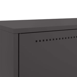 vidaXL Highboard Black 68x39x111.5 cm Cold-rolled Steel