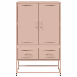 vidaXL Highboard Pink 68x39x111.5 cm Cold-rolled Steel