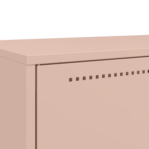 vidaXL Highboard Pink 68x39x111.5 cm Cold-rolled Steel