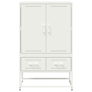 vidaXL Highboard White 68x39x111.5 cm Steel