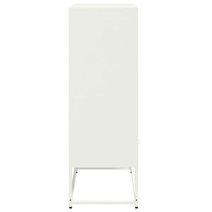 vidaXL Highboard White 68x39x111.5 cm Steel