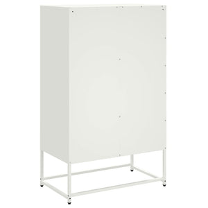 vidaXL Highboard White 68x39x111.5 cm Steel