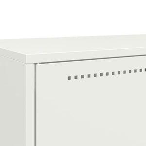 vidaXL Highboard White 68x39x111.5 cm Steel