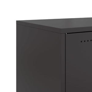 vidaXL Sideboard Black 68 x39x72 cm Cold-rolled Steel