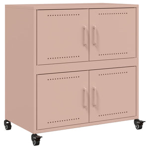 vidaXL Sideboard Pink 68.5x39x72 cm Cold-rolled Steel