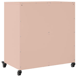 vidaXL Sideboard Pink 68.5x39x72 cm Cold-rolled Steel