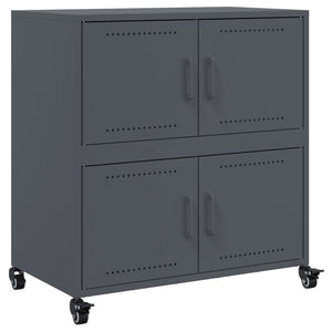 vidaXL Sideboard Anthracite 68.5x39x72 cm Cold-rolled Steel