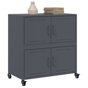 vidaXL Sideboard Anthracite 68.5x39x72 cm Cold-rolled Steel