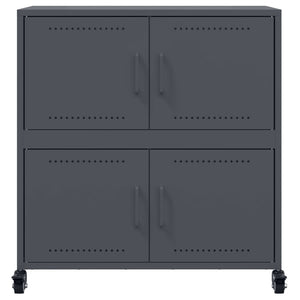 vidaXL Sideboard Anthracite 68.5x39x72 cm Cold-rolled Steel