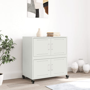 vidaXL Sideboard White 68.5x39x72 cm Cold-rolled Steel