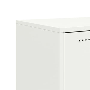 vidaXL Sideboard White 68.5x39x72 cm Cold-rolled Steel