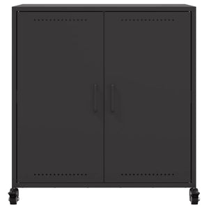 vidaXL Sideboard Black 68.5x39x72 cm Cold-rolled Steel