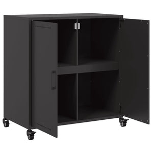 vidaXL Sideboard Black 68.5x39x72 cm Cold-rolled Steel