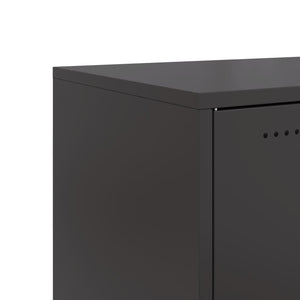 vidaXL Sideboard Black 68.5x39x72 cm Cold-rolled Steel