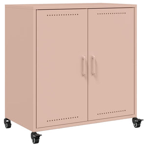 vidaXL Sideboard Pink 68.5x39x72 cm Cold-rolled Steel