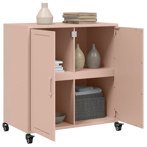 vidaXL Sideboard Pink 68.5x39x72 cm Cold-rolled Steel