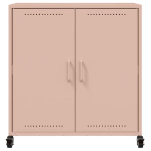 vidaXL Sideboard Pink 68.5x39x72 cm Cold-rolled Steel