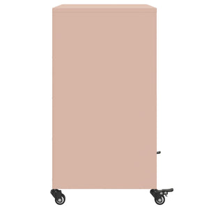 vidaXL Sideboard Pink 68.5x39x72 cm Cold-rolled Steel