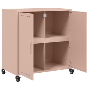 vidaXL Sideboard Pink 68.5x39x72 cm Cold-rolled Steel