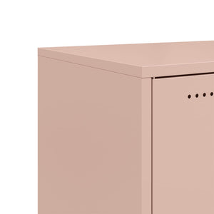 vidaXL Sideboard Pink 68.5x39x72 cm Cold-rolled Steel