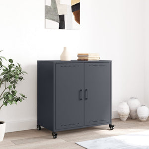 vidaXL Sideboard Anthracite 68.5x39x72 cm Cold-rolled Steel