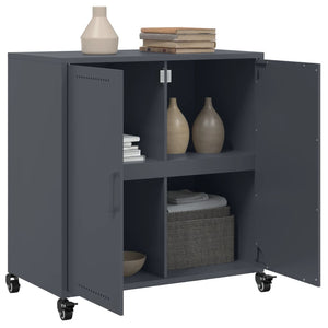 vidaXL Sideboard Anthracite 68.5x39x72 cm Cold-rolled Steel