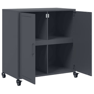 vidaXL Sideboard Anthracite 68.5x39x72 cm Cold-rolled Steel