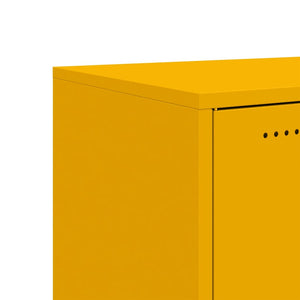 vidaXL Sideboard Mustard Yellow 68.5x39x72 cm Cold-rolled Steel