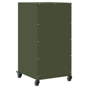 vidaXL Sideboard Olive Green 36x39x72 cm Cold-rolled Steel