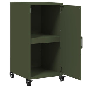 vidaXL Sideboard Olive Green 36x39x72 cm Cold-rolled Steel