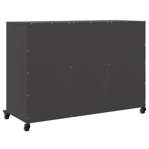 vidaXL Sideboard Black 100.5x39x72 cm Steel