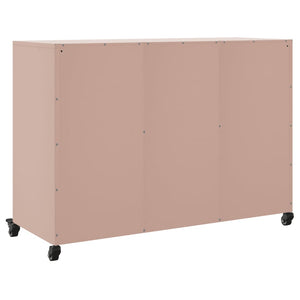 vidaXL Sideboard Pink 100.5x39x72 cm Cold-rolled Steel